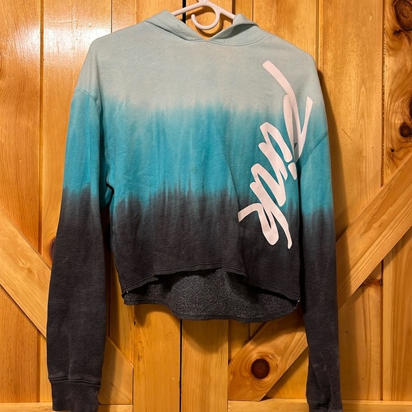 PINK cropped sweatshirt, size XS - Picture 1 of 3